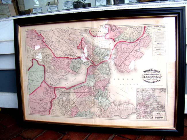 A Map of Boston published by Walling & Gray in 1871